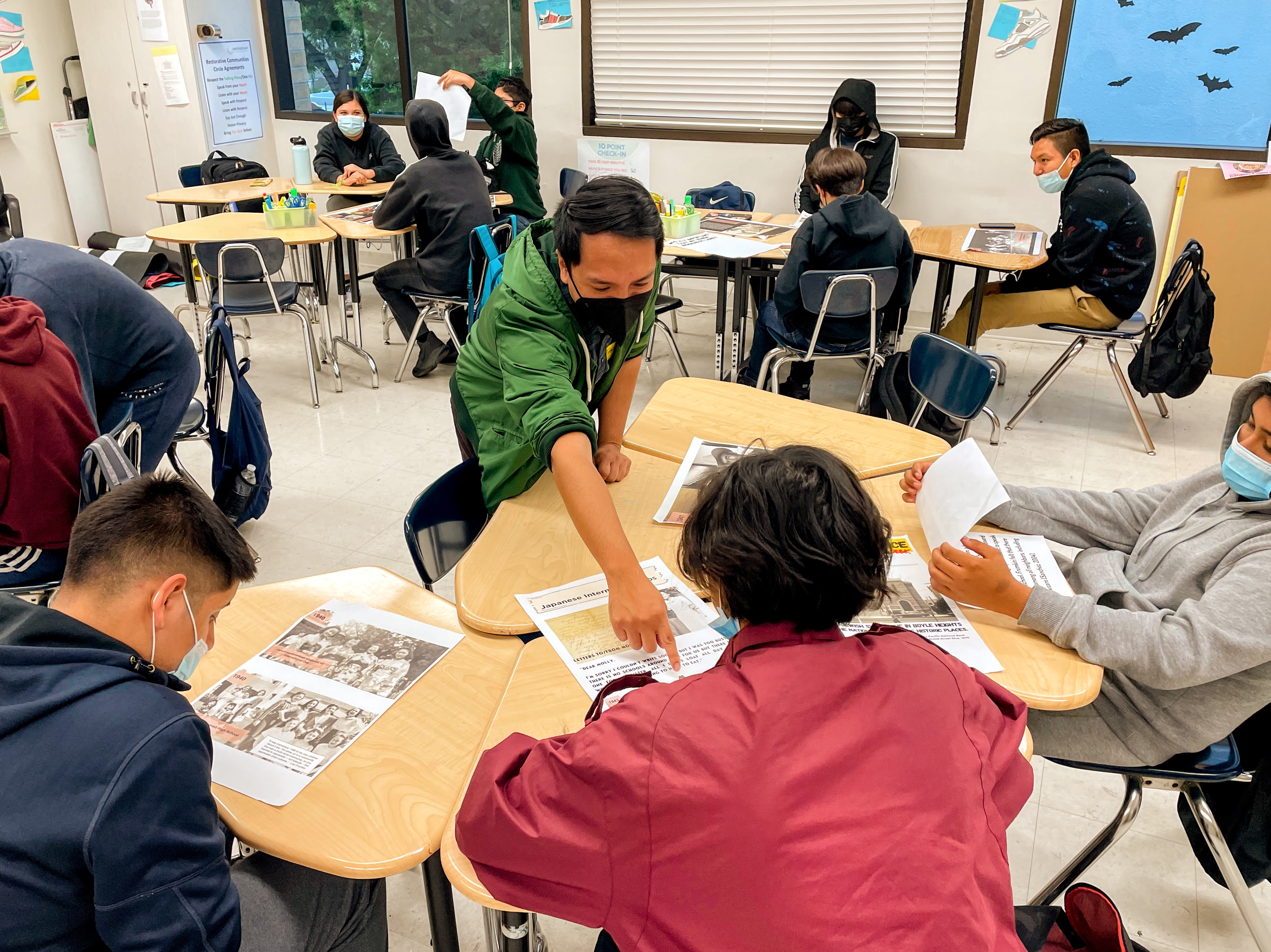 Exhibition panels in progress